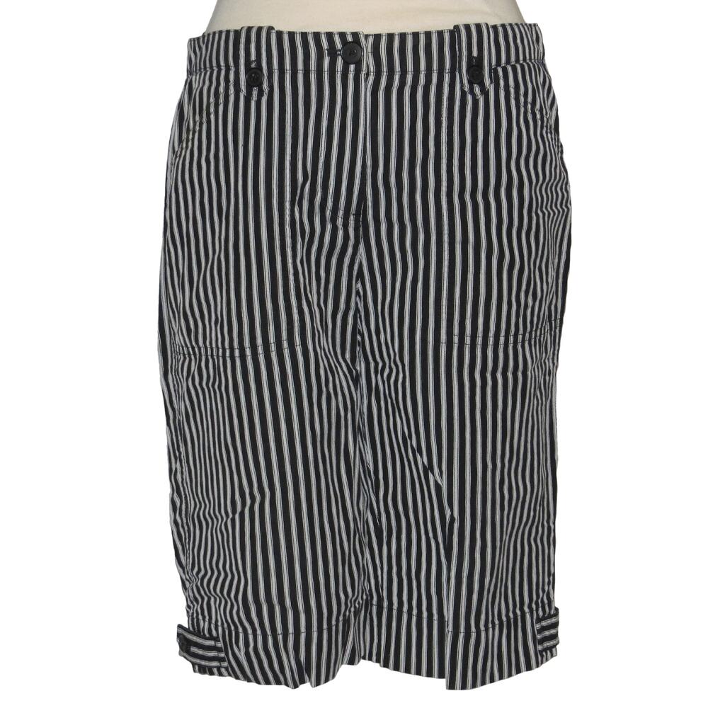 Jones New York Signature Striped Bermuda Shorts Size 4